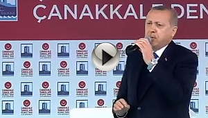 Cumhurbaşkanı Erdoğan Afrin müjdesini Çanakkale'den verdi