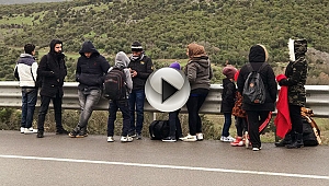 Deniz diye baraj kenarına bırakılan 13 göçmen yakalandı