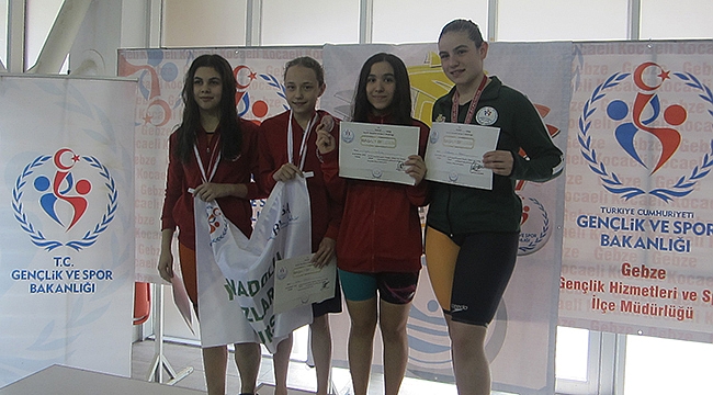 İÇDAŞ Spor'un yıldızları havuzdan madalya topladı