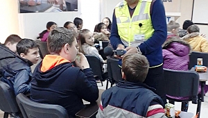 Lapseki'de Öğrenciler Maden Tesisini Gezdi