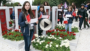Öğrencilerden Çanakkale şehitlerine mektup