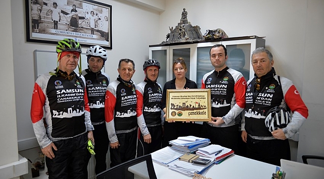 Samsun'dan Çanakkale'ye Şehitler İçin Pedalladılar