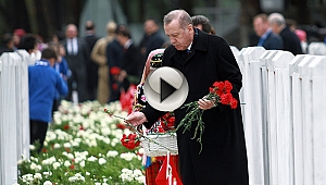 Şehitler Abidesinde tören düzenlendi