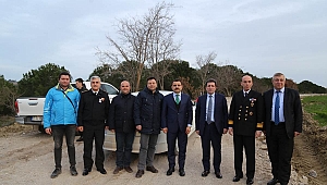 Vali Orhan Tavlı, Karanlık Liman-Truva Yol Çalışmalarını İnceledi