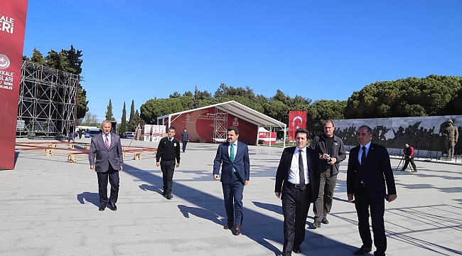 Vali Orhan Tavlı, Şehitler Abidesi'nde İncelemelerde Bulundu