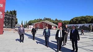 Vali Orhan Tavlı, Şehitler Abidesi'nde İncelemelerde Bulundu
