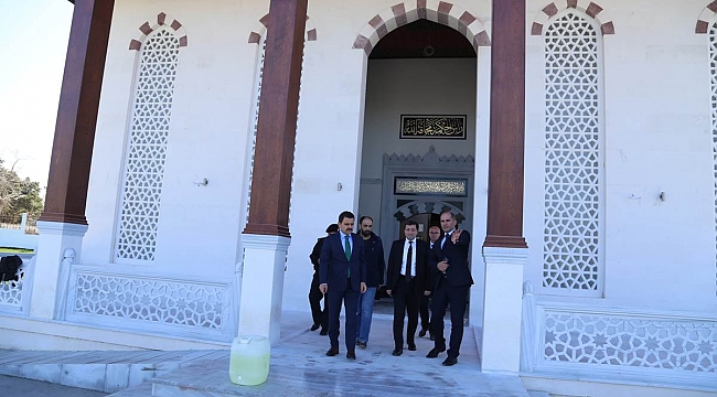 Vali Orhan Tavlı, THY-OPET İşbirliğiyle Yapılan Alçıtepe Camii'nde İncelemelerde Bulundu