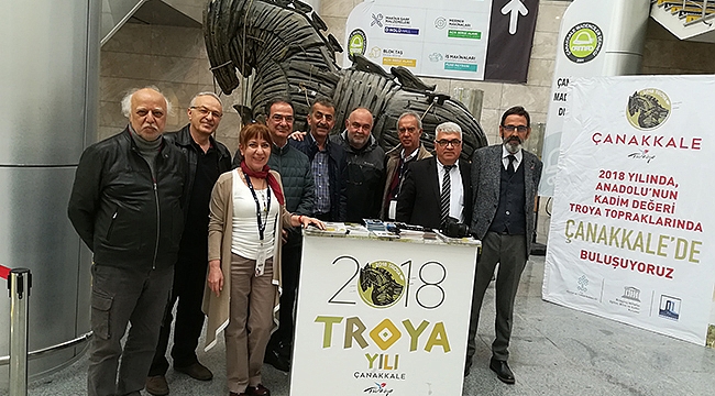 2018 TROYA YILI "24.MARBLE Uluslar arası Doğaltaş ve Teknolojileri Fuarında" tanıtıldı.