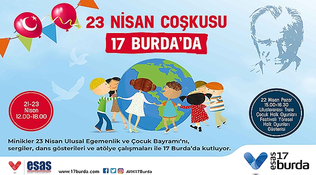 23 Nisan Coşkusu Esas 17 Burda' da