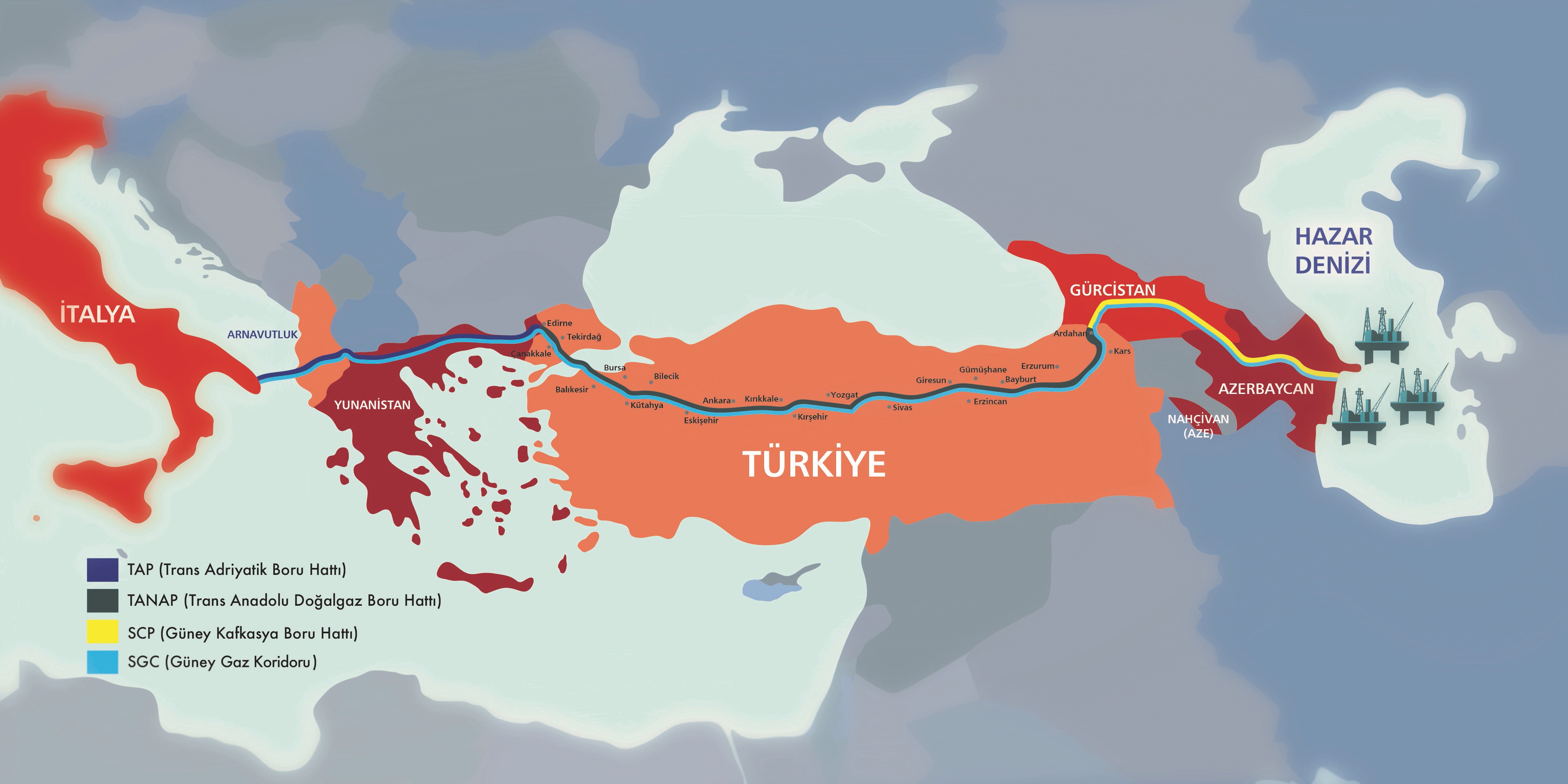 TANAP projesinin tanıtımı yapıldı. Doğalgaz boru hattı Çanakkale'den de geçecek...