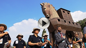 Troya Antik Kenti'nde ziyaretçi patlaması