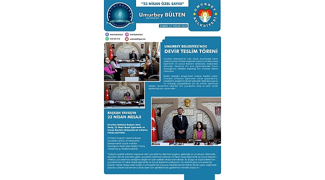 Umurbey Belediye Bülteni çocuklara emanet