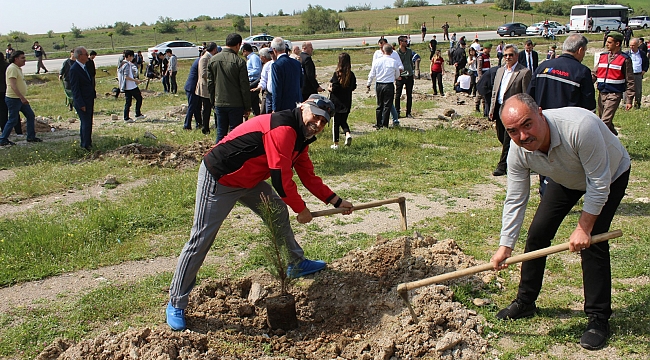 15 Temmuz ve Afrin Şehitleri Anısına Fidanlar Toprakla Buluştu