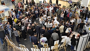 Biga 'İçimden geldiği gibi' resim sergisi açıldı