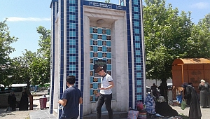 Çan Otobüs Terminalindeki çeşmenin suyu yeniden akamya başladı