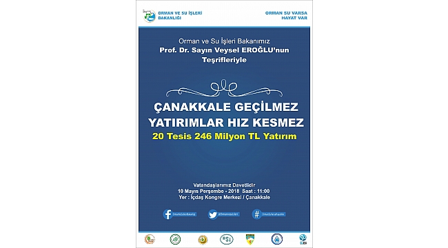 Çanakkale 6 yeni baraja daha kavuşacak