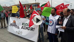Çanakkale'de Kudüs Bizimdir Protestosu