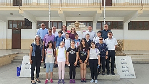 Cumhuriyet Orta Okulu kardeş okul projesi kapsamında Kuzey Kıbrıs Türk Cumhuriyeti Gazimağusa'da