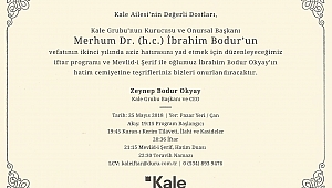 Dr. Hacı İbrahim Bodur´un Vefatının 2.Yılı Anısına İftar Yemeği Verilecek