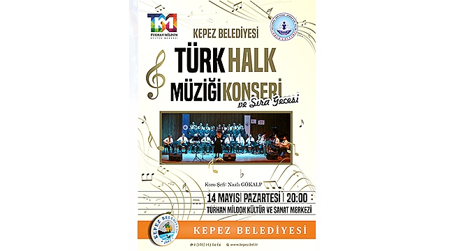 Kepez Belediyesi'nden Türk halk müziği konseri ve sıra gecesi