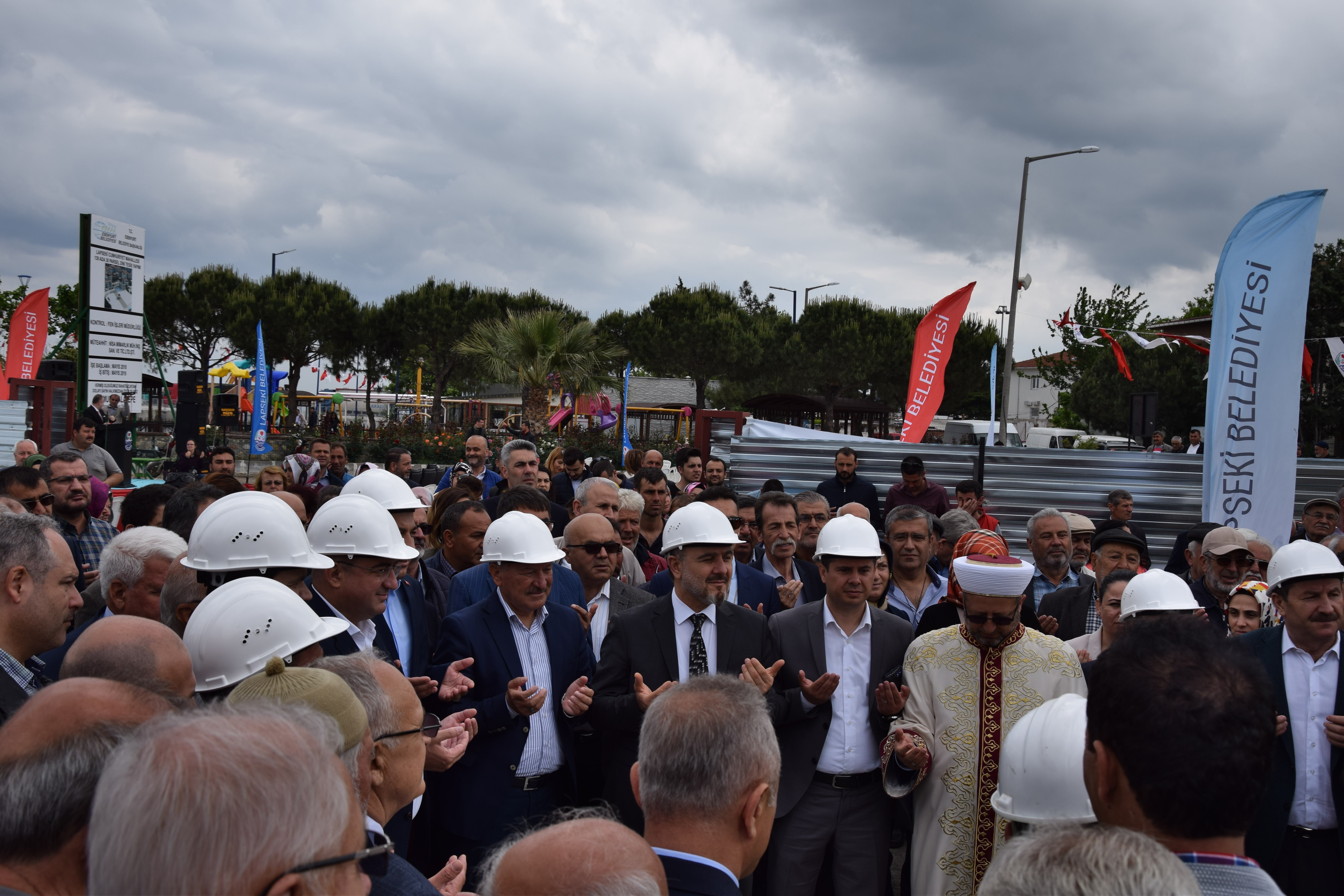 Lapseki'de İskele Camii'nin temeli atıldı