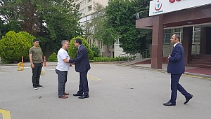 Terörle Mücadelede Gazi Olan Çanakkaleli Askerimizi Gata'da Ziyaret Etti