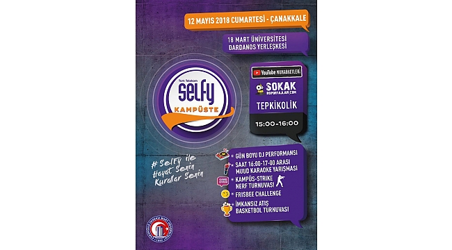 Türk Telekom Selfy, 18 Mart Üniversitesi'nde gençlerle buluşuyor