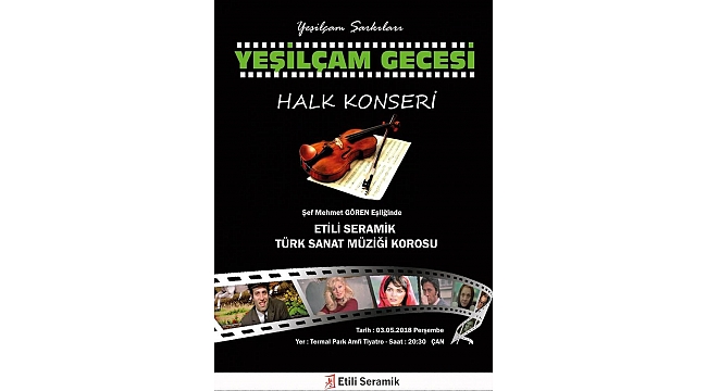 Yeşilçam Gecesi Halk Konserine Hazır Olun