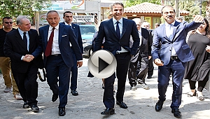 Yunanistan'ın Yeni Demokrasi Partisi Başkanı Mitsotakis, Gökçeada'da