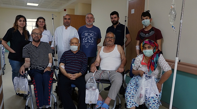Aynı gün içerisinde 4 böbrek nakli yapıldı