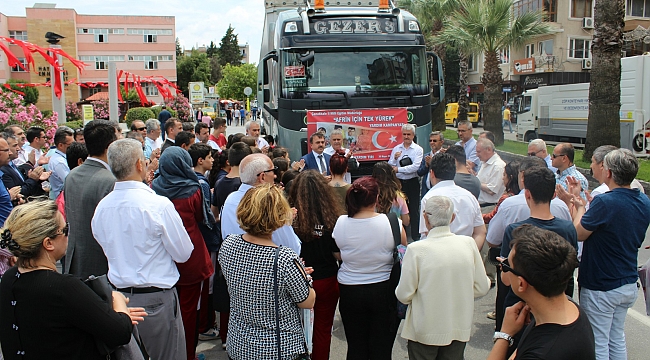 Çanakkale'den Afrin'e, "Afrin İçin Tek Yürek" Yardım Kampanyası