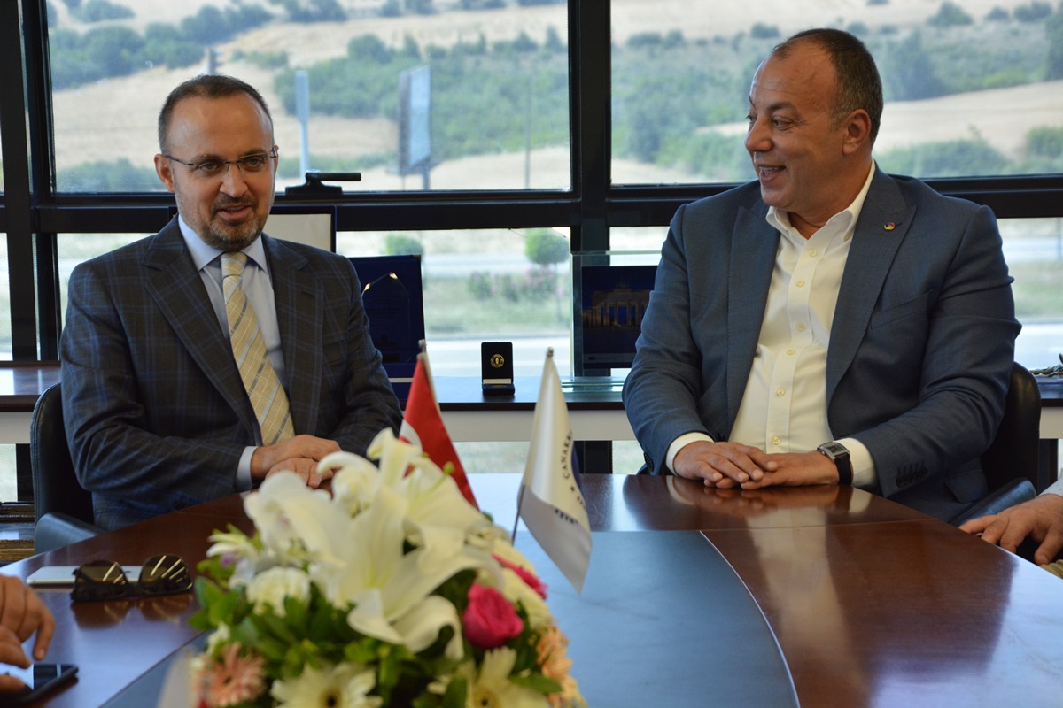 Çanakkale Milletvekili Bülent Turan ÇTSO Yönetim Kurulunu Ziyaret Etti