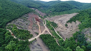 Lapseki Çavuş Göleti inşaat çalışmaları devam ediyor