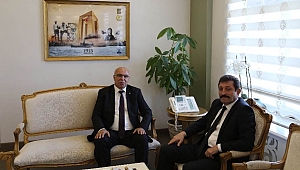 Ticaret Borsası Meclis Başkanı Abdullah DENİZ, Vali Orhan TAVLI'yı Ziyaret Etti