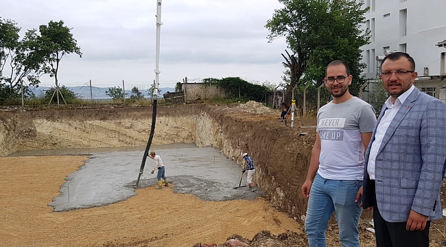 Umurbey Yarı Olimpik Yüzme Havuzunda çalışmalar devam ediyor