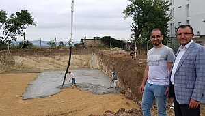 Umurbey Yarı Olimpik Yüzme Havuzunda çalışmalar devam ediyor