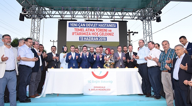 Yeni Çan Devlet Hastanesi'nin Temeli Coşkulu Bir Törenle Atıldı