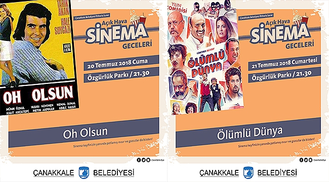 Açık Hava Sinema Gecelerinde Bu Hafta
