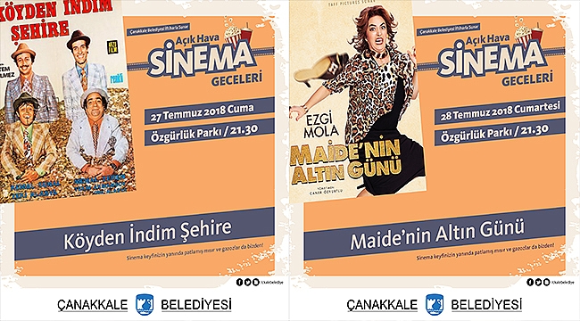 Açık Hava Sinema Gecelerinde Bu Hafta