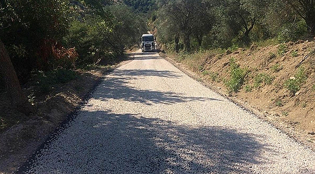 Ayvacık-Nusratlı Sahil Yolu Asfaltlama Çalışması