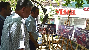 Ayvacık'ta 15 Temmuz Şehitleri anısına resim sergisi