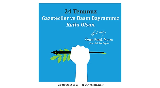 Başkan Mutan Gazeteciler ve Basın Bayramını Kutladı