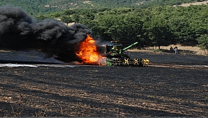Bayramiç'te Tarla Yangını