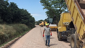 Biga Havdan Sarısıvat Dikmen Yol Çalısması Tamamlandı