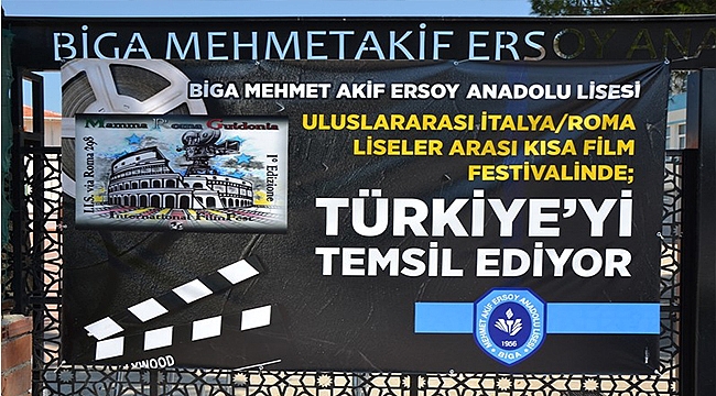 Biga MAE Anadolu Lisesi Guidonia Uluslararası Film Festivaline katılıyor