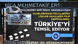 Biga MAE Anadolu Lisesi Guidonia Uluslararası Film Festivaline katılıyor
