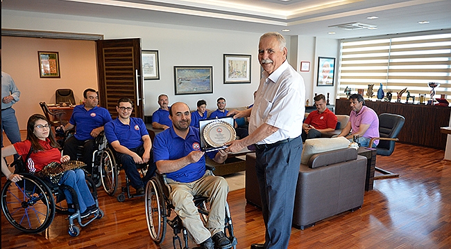 Boğazgücü Engelliler Spor Kulübü'nden Başkan Gökhan'a Ziyaret