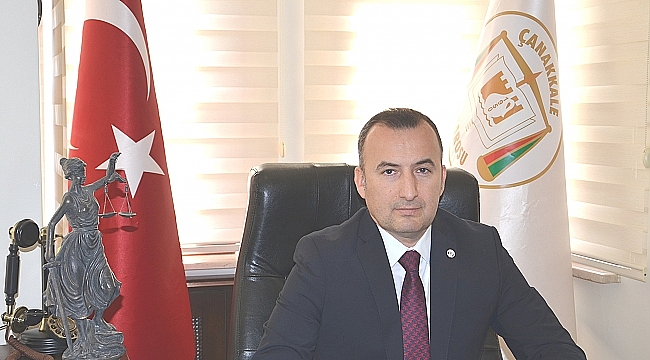 Çanakkale Baro Başkanı Av. Bülent Şarlan'ın 15 Temmuz Demokrasi Ve Milli Birlik Günü Mesajı