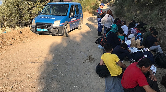 Çanakkale'de 40 Kaçak Göçmen Yakalandı