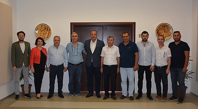 Çanakkale Serbest Muhasebeci Mali Müşavirler Odası Yönetim Kurulu ÇTSO Yönetim Kurulunu Ziyaret Etti